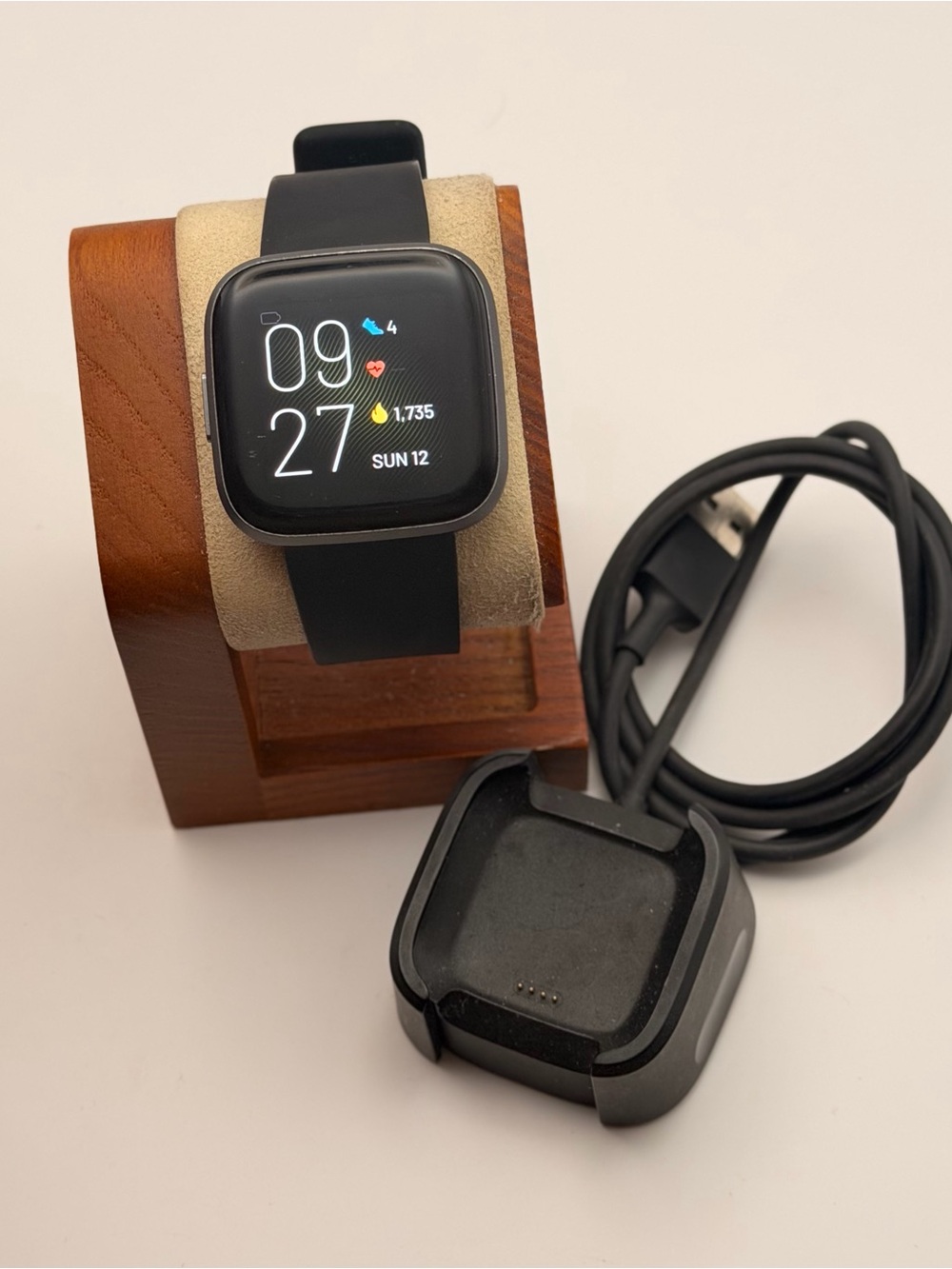 Fitbit Versa 2, Tested, Excellent, Charger Included, Fitness Tracker, Black